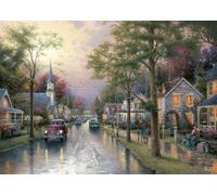 Schmidt-Spiele Puzzle 1000 pièces – Thomas Kinkade : Le réveil du village