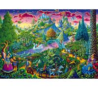 Schmidt-Spiele Puzzle 58612 Monde des contes de fées Michael Fishel 1000 pièces Carton d'herbe