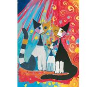 Schmidt-Spiele Puzzle Rosina Wachtmeister: Famille de chats heureuse