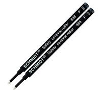 Schmidt 888 F Lot de 2 recharges pour stylo roller allemand Noir