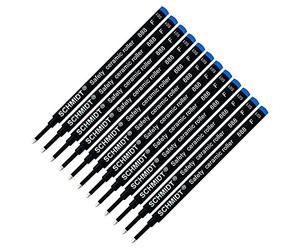 Schmidt 888F Safety Lot de 12 recharges pour stylo roller en céramique Bleu