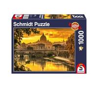 Puzzles Lumière Dorée Sur Rome, 1000 Pcs