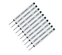Schmidt courtes p8126 Recharge pour stylo roller sans capuchon - Noir - Lot de 10