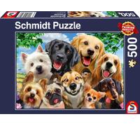 Schmidt Dog Selfie Puzzle - 500pc Puzzle Ages 12+ 1 Players