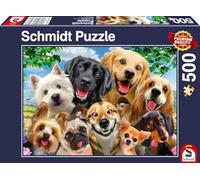 Schmidt, Dog Selfie Puzzle - 500pc, Puzzle, Ages 12+, 1 Players