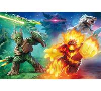 Schmidt Eldrador - 56586 - Puzzle 200 pièces - Bataille des Mondes | Figurine originale incluse