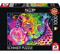 Schmidt Jeux Puzzle Sheena Pike Néon Arc-en-ciel Léopard 1000pièces