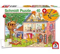 Schmidt Jeux Schmidt Jeux 56375 Die fleiß igen Handwerker, 40 pièces, avec Add on (Werkzeug Set)