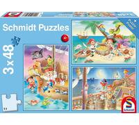 Puzzles Piratenbande, 3x48 Pcs