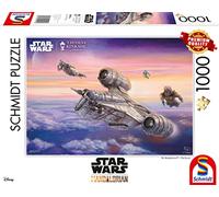 Schmidt Jeux | Thomas Kinkade: Disney Star Wars Le Mandalorien - L'Escorte (1000 pièces) | Puzzle | À partir de 12 Ans