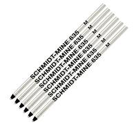 Schmidt Mini Stylo à bille Recharge - Lot de 6 - Noir