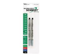 Schmidt P8126 Lot de 2 recharges pour stylo roller sans capuchon Pointe fine 0,6 mm Noir