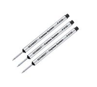 Schmidt P8126 Lot de 3 recharges pour stylo roller, Noir