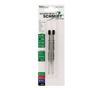 Schmidt P900 Lot de 2 recharges pour stylo à bille Style Parker Bleu fin