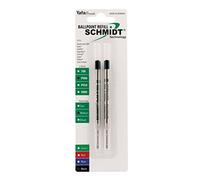 Schmidt P900 Lot de 2 recharges pour stylo à bille Style Parker Medium Noir