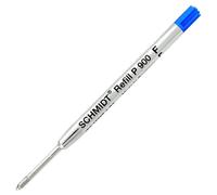 Schmidt P900 Recharge pour stylo à bille style Parker Encre bleue Pointe fine 0,6 mm