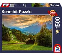 Puzzles Coucher De Soleil Sur Le Village De Montagne De Wamberg