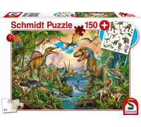 SCHMIDT Puzzle Dinosaure 150 pièces + cadeau (tatouages)