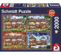 SCHMIDT Puzzle Maison de campagne en quatre saisons 2000 pièces