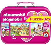 SCHMIDT AND SPIELE Puzzle enfant - Playmobil - Coffret de Puzzles 2x60 / 2x100 pcs multicolore G