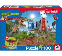 SCHMIDT Puzzle Schleich Dinosaure de droite 100 pièces + figurine Schleich