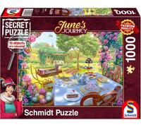SCHMIDT Puzzle secret June's Journey : Thé dans le jardin 1000 pièces