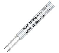 Schmidt: Recharge 4889 Préssurisée pour Fisher Space Pen SPR4 Noir pointe Moyenne, Lot de 2.