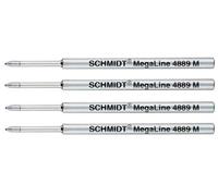 Schmidt: Recharge 4889 Préssurisée pour Fisher Space Pen SPR4 Noir pointe Moyenne, Lot de 4.