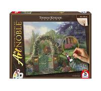 Schmidt Spiele 46166 My ArtNoble, Thomas Kinkade, Colibri Cottage, kit de Peinture, Loisirs créatifs