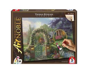 Schmidt Spiele 46166 My ArtNoble, Thomas Kinkade, Colibri Cottage, kit de Peinture, Loisirs créatifs