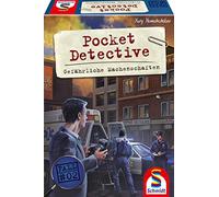 Schmidt Spiele 49378 Pocket Detective, Actions dangereuses, Jeu de Crime et de déctive, Jeu Familial