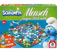 Schmidt Spiele 49455 Mensch ärgere Dich Nicht, Les Schtroumpfs, Jeu Familial