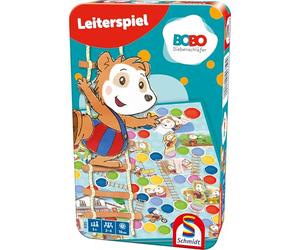 Schmidt Spiele 51350 Bobo Dormir Sept Dormeurs, Jeu d'échelle, Jeu de Voyage, emmenez-Moi avec Un Jeu dans Une boîte en métal