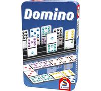 Schmidt-Spiele Jeu de domino 51435 Bring Mich Boîte métallique multicolore