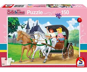 Schmidt Spiele 56051 Puzzle Bibi et Tina - en Calèche 150 Pièces