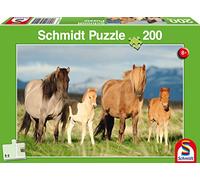 Schmidt-Spiele – Puzzle – Famille Cheval – 200 pièces – Animaux – Mixte – Dès 8 ans
