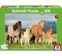 Schmidt Spiele 56199 Puzzle Famille de chevaux - 200 pièces