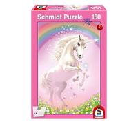 Schmidt Spiele 56354 Puzzle Licorne Rose pour Enfant, 150 pièces, Multicolore, Normal