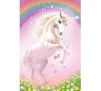 Schmidt Spiele 56354 Puzzle Licorne Rose pour Enfant, 150 pièces, Multicolore, Normal