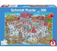 Schmidt Spiele 56453 Vue du Château des Chevaliers Puzzle Enfant 200 Pièces, Multicolore, Normale