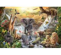 Schmidt Spiele 56454 Animaux en Afrique, 60 pièces Puzzle pour Enfants