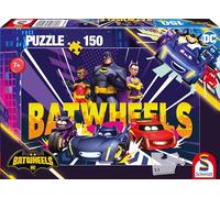 Schmidt Spiele 56490 Batwheels, Ready to Roll-Prêt pour L'Aventure-Puzzle pour Enfants de 150 pièces, Uni, Multicolore, Fits 30"x60"(6ft) Table