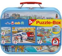 Schmidt Spiele - 56508 - Puzzle Classique - Moyens De Transport- 2 X 26-2 X 48 Pièces