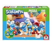 Schmidt Spiele 56524 Les Schtroumpfs, Leurs Amis schtroumpfs, 150 pièces, avec supplément (2 Figurines)