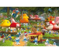 Schmidt Spiele 56525-Puzzle pour enfant-200 pièces-Les Schtroumpfs-avec 2 Figurines, 56525, Multicolore