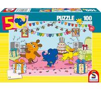 Schmidt Spiele 56537 Puzzle pour Enfant 100 pièces La Souris EleFantastique Party, Multicolore