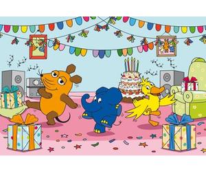 Schmidt Spiele 56537 Puzzle pour Enfant 100 pièces La Souris EleFantastique Party, Multicolore