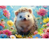 Schmidt Spiele 56584 Puzzle hérisson en Carton d'herbe 150 pièces