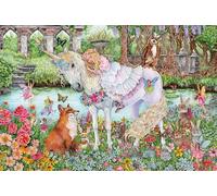 Schmidt Spiele 56587 Puzzle Princesse Licorne 150 pièces pour Enfant en Carton d'herbe