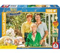 Schmidt Spiele 56592 Puzzle pour Enfant en Carton d'herbe 100 pièces La Grande réunion de sorcières Famille Blocksberg